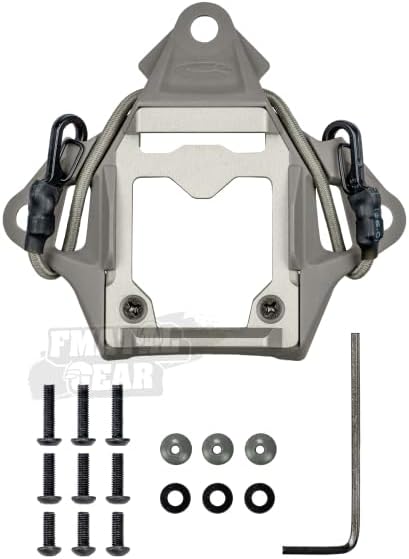FMA Tactical Helmet NVG Mount Modular Bungee Shroud Sports Camera Bracket Base | for Dummy NVG Sports Camera | Paintball | Airsoft Helmet Accessories