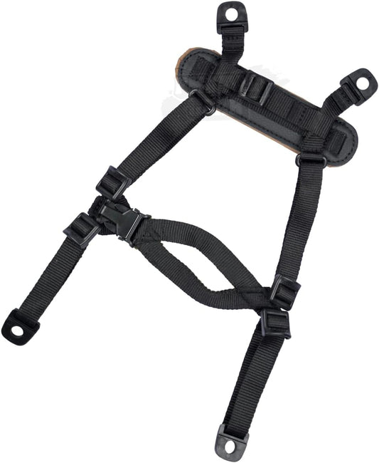 FMA 4Points Tactical Helmet Retention System Chin Strap with and Screws for Mich | Fast | IBH Helmet | Helmet Accessories Paintball Hunting Shooting - FMA