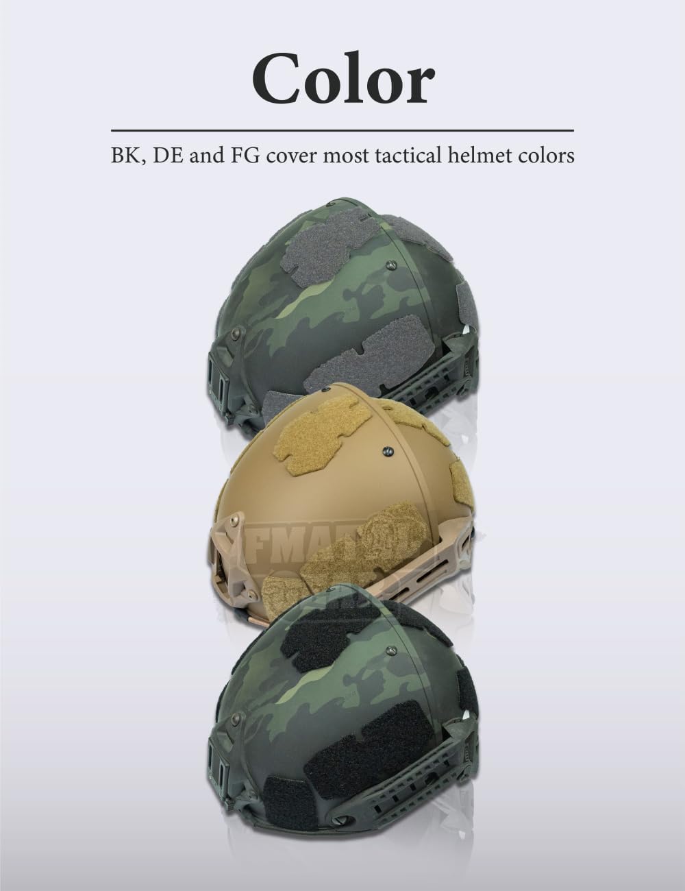 FMA Airsoft Tactical Helmet Enhanced Hook and Loop Fastener Set | Paintball Hunting Shooting Gaming - FMA