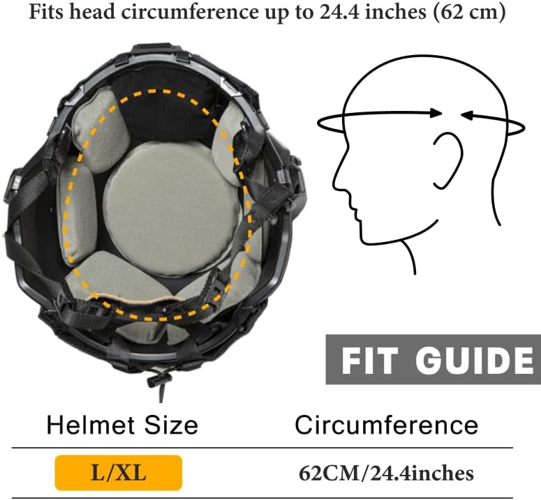 IHPS Helmet with Cover Fast Airsoft Tactical Helmet for Paintball Outdoor Sports Hunting Shooting - FMA