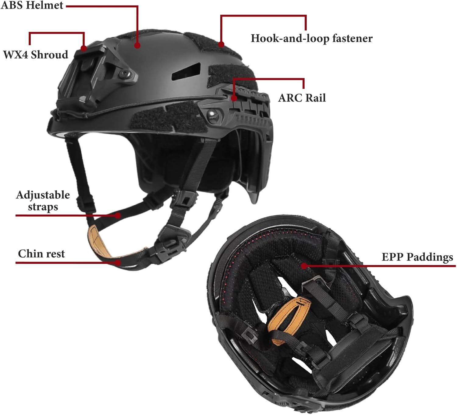 FMA CM Bump Helmet Fast Airsoft Tactical Helmet for Paintball Outdoor Sports Hunting Shooting - FMA