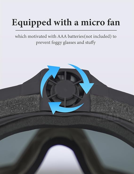 FMA Fan version Cooler Softair Airsoft Glass Regulator Goggles Ski Snowboard Bike Parachute Skydiving - FMA