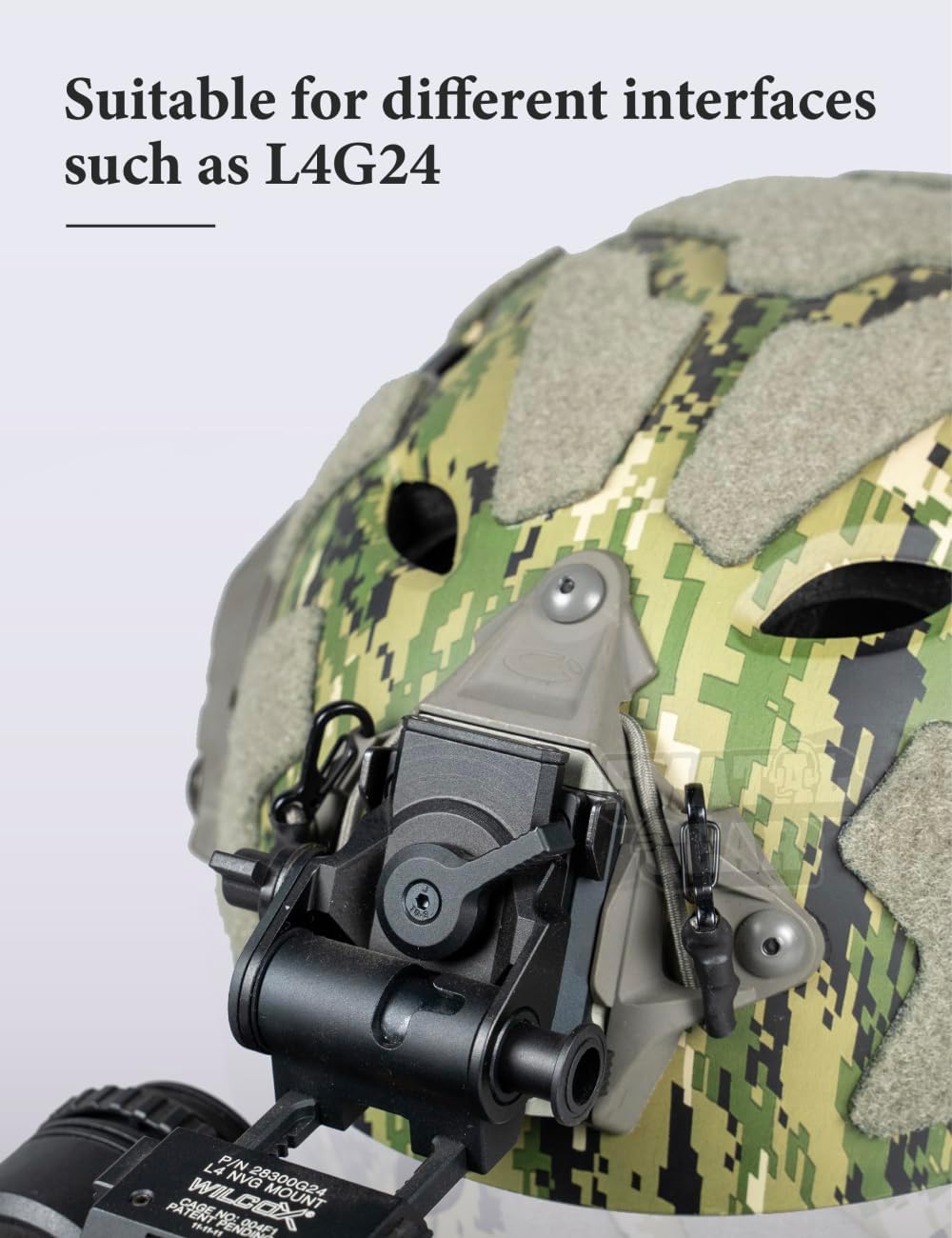 FMA Tactical Helmet NVG Mount Modular Bungee Shroud Sports Camera Bracket Base | for Dummy NVG Sports Camera | Paintball | Airsoft Helmet Accessories