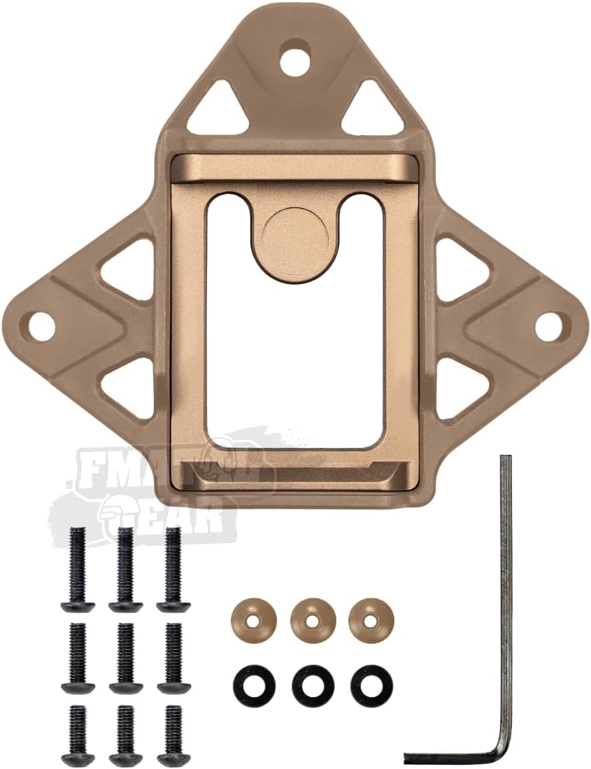 FMA Tactical Helmet NVG Mount Shroud Upgrade Version Sports Camera Bracket Base | for Dummy NVG Sports Camera | Paintball | Airsoft Helmet Accessories