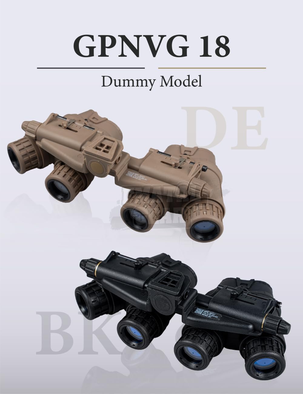 FMA GPNVG 18 Tactical NVG Dummy Model for Tactical Helmet NVG Mount | for Cosplay Display - FMA