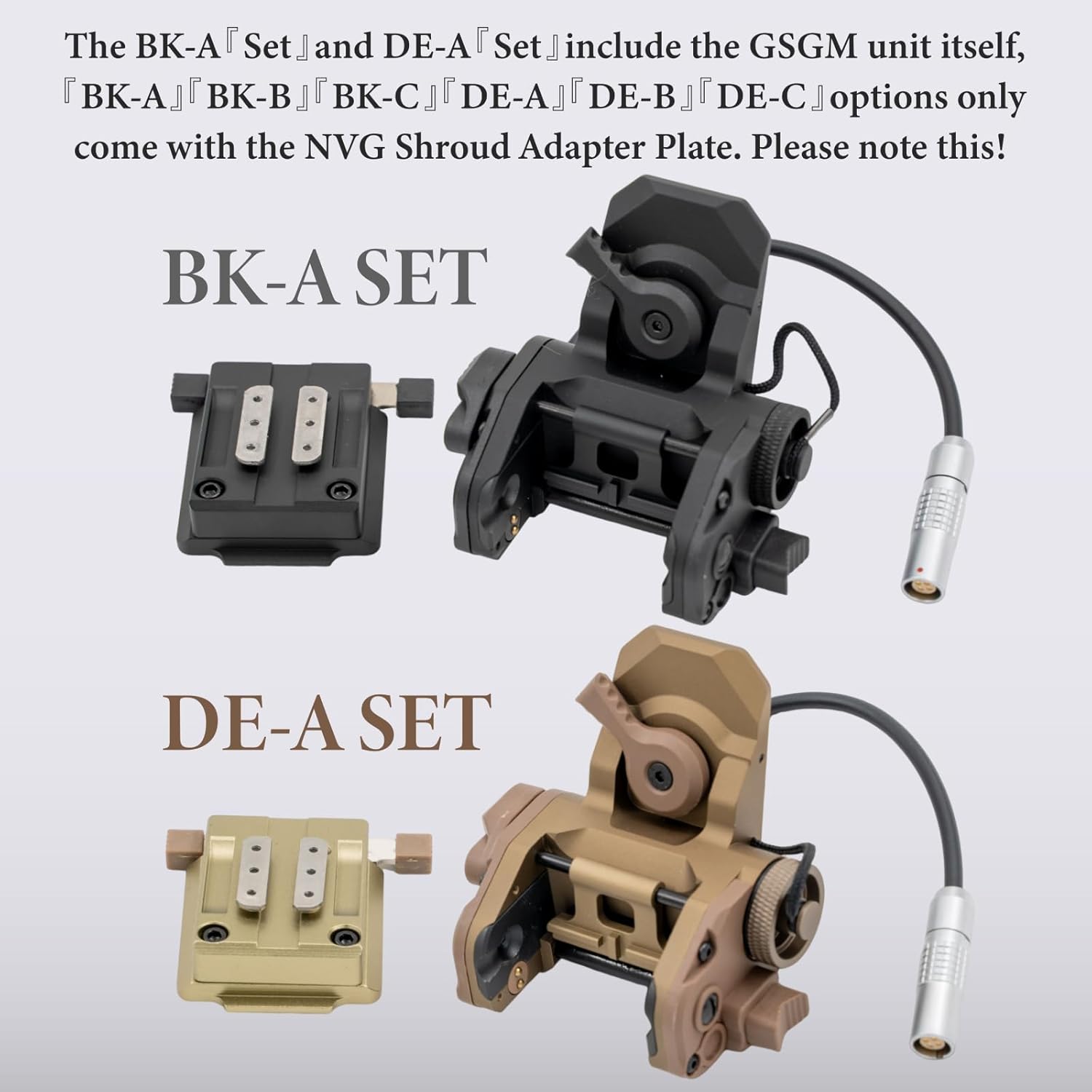 FMA Tactical Helmet GSGM NVG Bracket with funtion for Dummy NVG AVS6/9/10 GPNVG18 PSQ36 - FMA