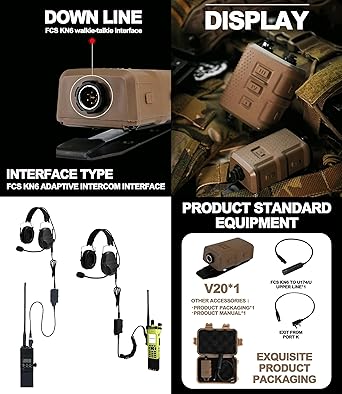 2025 FMA AMP NRR 26dB Digital Tactical Headset | Pickup Noise Reduction Communication Hearing Protection Earmuffs - FMA