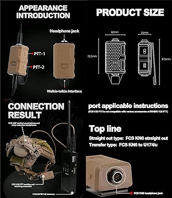 2025 FMA AMP NRR 26dB Digital Tactical Headset | Pickup Noise Reduction Communication Hearing Protection Earmuffs - FMA