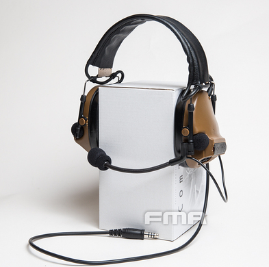 FCS C3 Silicone Ear Protection Headset Tactical Headset Pickup Noise Reduction Headphone for Helmet - FMA