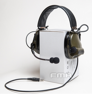 FCS C3 Silicone Ear Protection Headset Tactical Headset Pickup Noise Reduction Headphone for Helmet - FMA