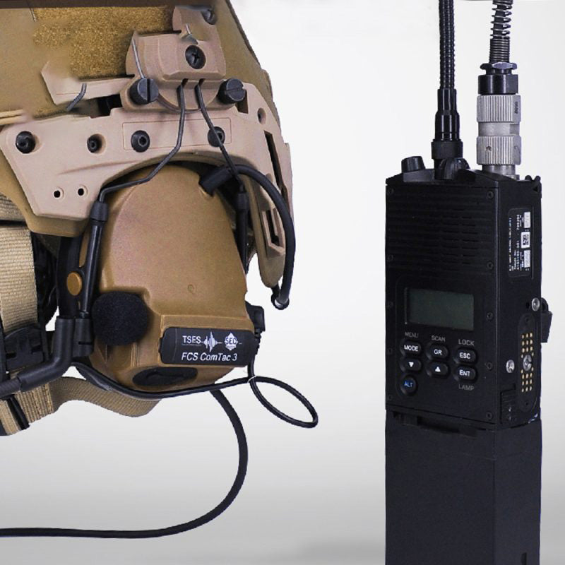 FCS C3 Silicone Ear Protection Headset Tactical Headset Pickup Noise Reduction Headphone for Helmet - FMA