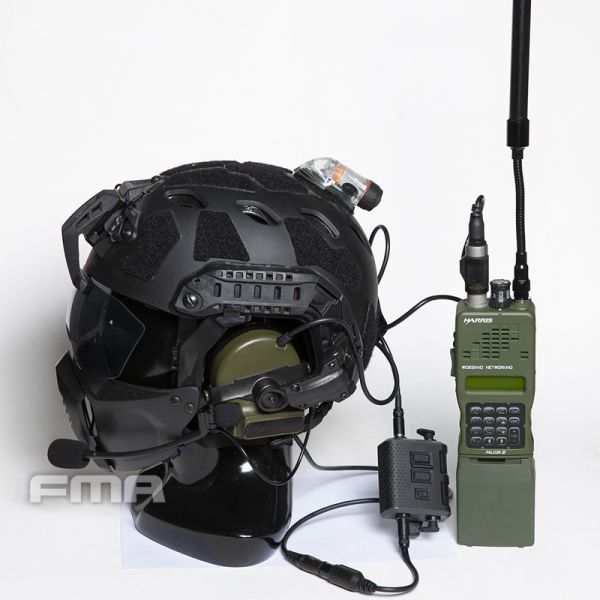 FMA Tactical Headset COMTAC II III Helmet ARC Rail Bracket Adapter