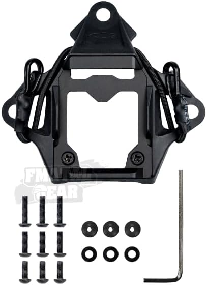 FMA Tactical Helmet NVG Mount Modular Bungee Shroud Sports Camera Bracket Base | for Dummy NVG Sports Camera | Paintball | Airsoft Helmet Accessories