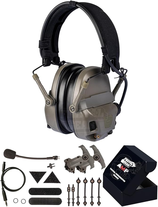 2024 FMA AMP NRR 26dB Digital Tactical Headset for Dummy