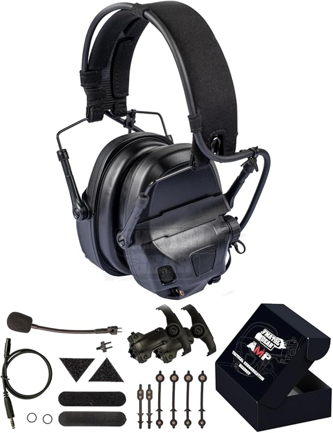 2024 FMA AMP NRR 26dB Digital Tactical Headset for Dummy