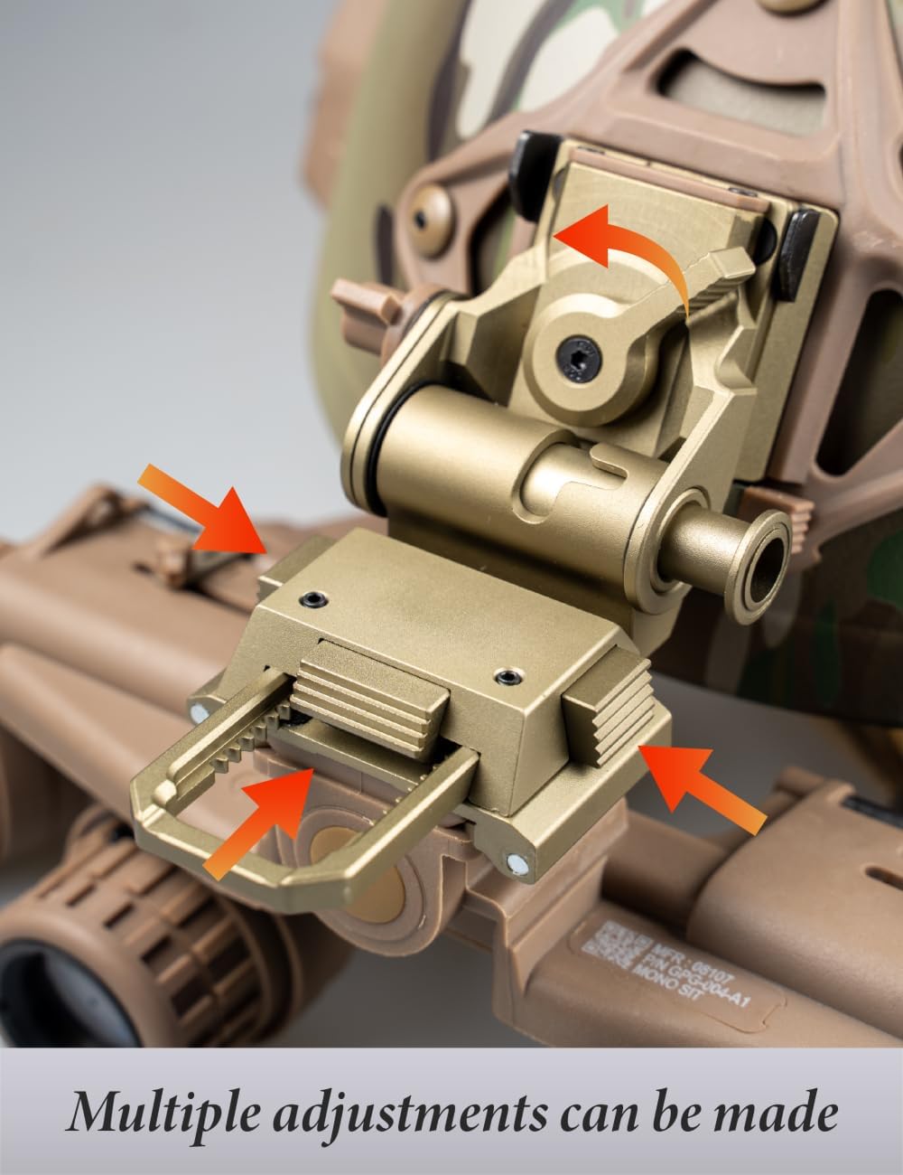 FMA Tactical Helmet L4G24 Adapter NVG Mount Metal Version for NVG PVS15, PVS18, GPNVG18, PVS31