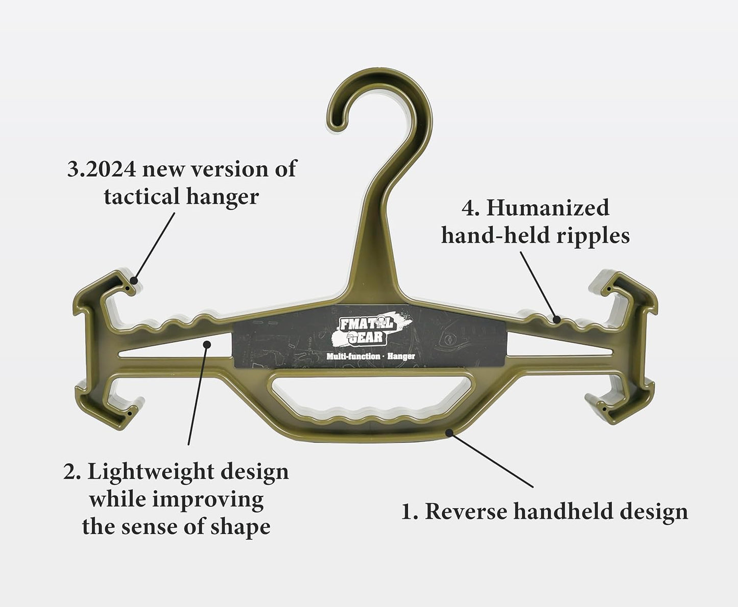 2024 New Version Tactical Multifunction Hanger | Pro Multipurpose Heavy Duty Hanger | 200 lb Capacity | for Paintball Airsoft Gear,Tactical Gear,Scuba.