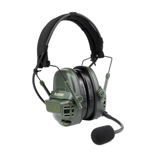 Tactical Noise Reduction Headset Falcon Ears FE30 / FE40 Pro - Sound Pickup For Hunting, Airfost, Tactical Communication - FMA