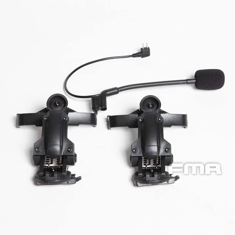 FMA Tactical Headset COMTAC II III Helmet ARC Rail Bracket Adapter