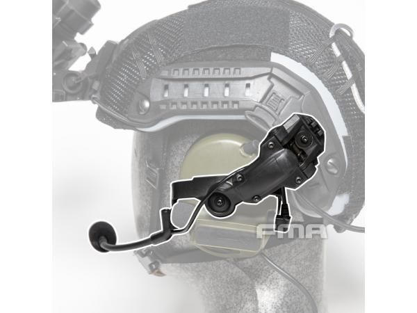 FMA Tactical Headset COMTAC II III Helmet ARC Rail Bracket Adapter